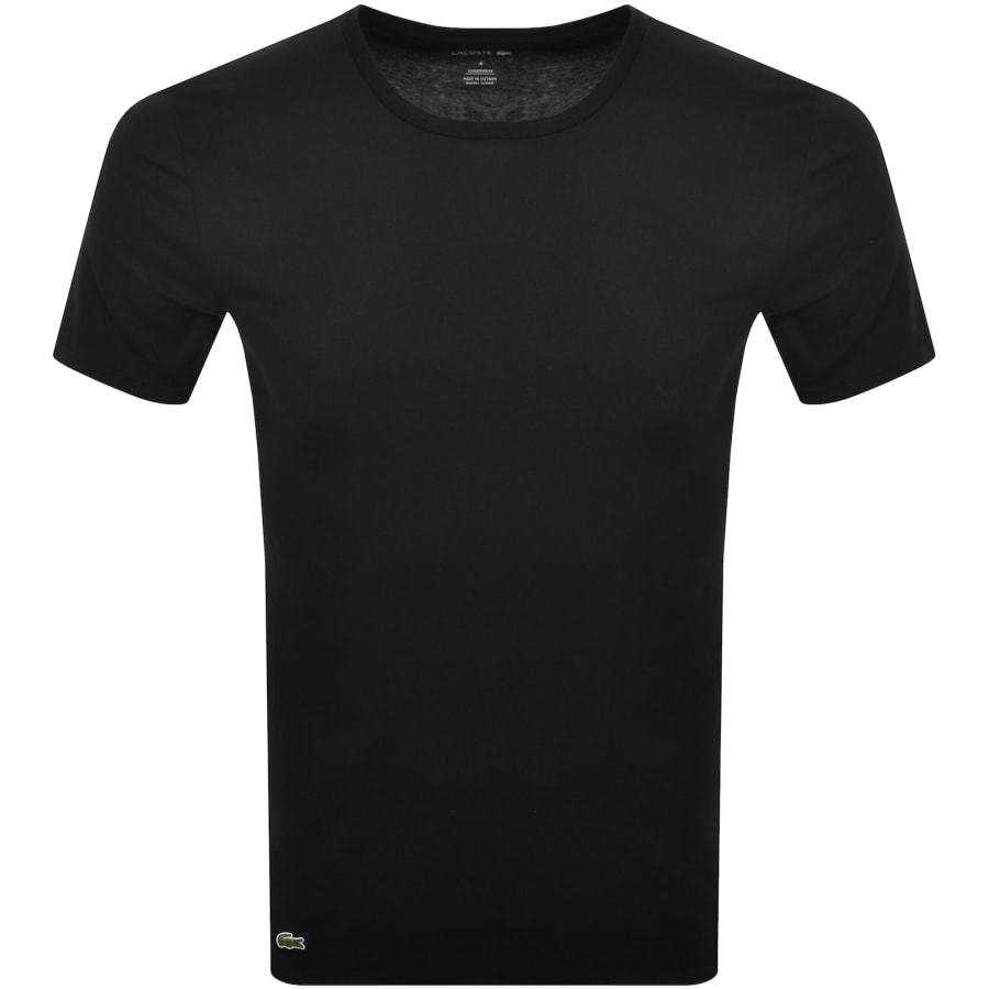 送料込★LACOSTE★Plain 3 Units Lacoste Men's 100% Cotton Slim Fit Crew Neck Undershirt, 3